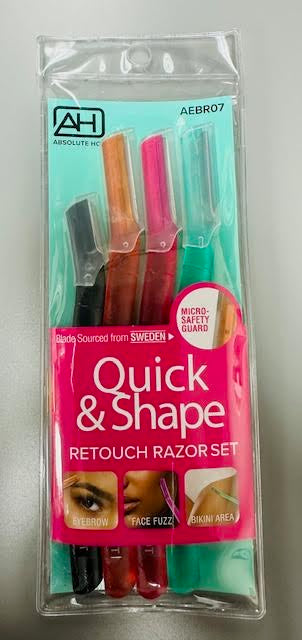 ABSOLUTE NY QUICK & SHAPE RETOUCH RAZOR SET