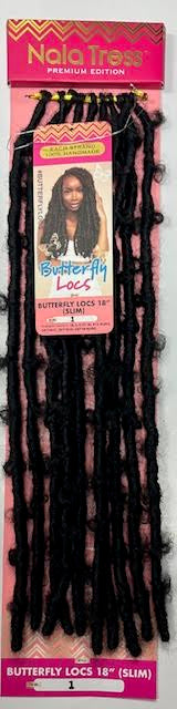 Janet Collection Nala Tress Crochet Braid Hair BUTTERFLY BORN LOCS (SLIM)