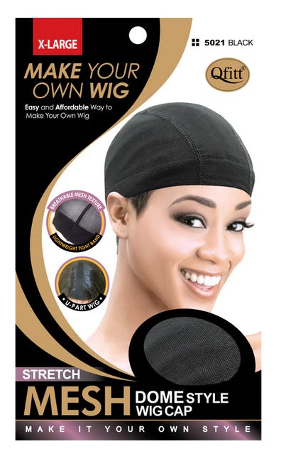 Qfitt STRETCH MESH DOME STYLE WIG CAP