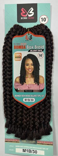 Bobbi Boss Synthetic Crochet Braid Hair BOMBA BOX BLUNT TIPS 10"