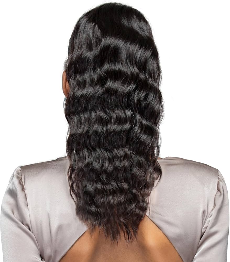 Bobbi Boss 100% Human Hair Drawstring Ponytail LOOSE DEEP 18