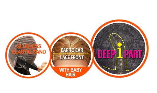 Tru Wig 100% Human Hair Lace Front Wig DEBBIE