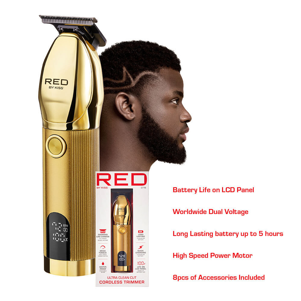 RED BY KISS Ultra Clean Cut Rechargeable Cordless Trimmer