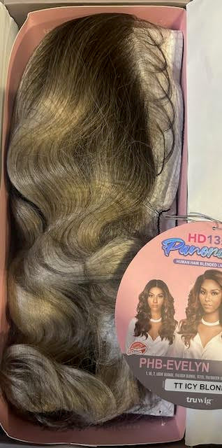 tru wig Human Blended Lace Front Wig PHB-EVELYN