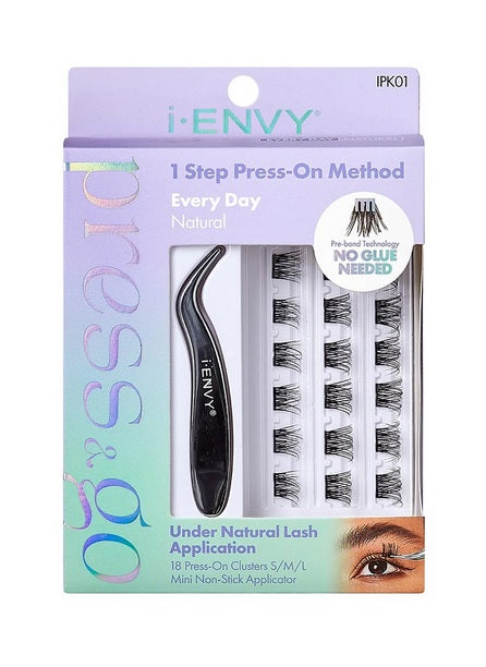 i*ENVY Press & Go Press On Cluster Lashes All-in-One Kit