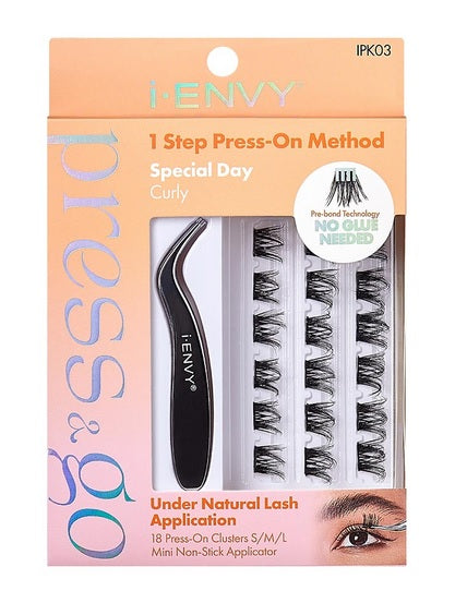 i*ENVY Press & Go Press On Cluster Lashes All-in-One Kit