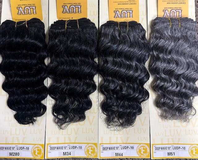 Eve Hair 100% Human Hair DEEP WAVE (salt & pepper)