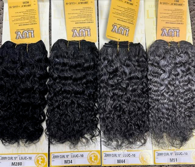 Eve Hair 100% Human Hair JERRY CURL (salt & pepper)