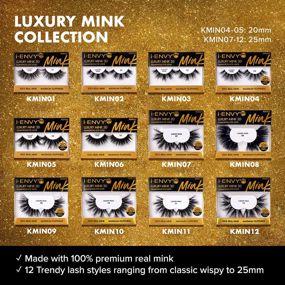 i-ENVY Luxury Mink Lashes (25mm) Glamorous Eye Look!!