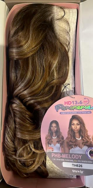 tru wig Human Blended Lace Front Wig PHB-MELODY