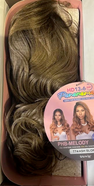 tru wig Human Blended Lace Front Wig PHB-MELODY