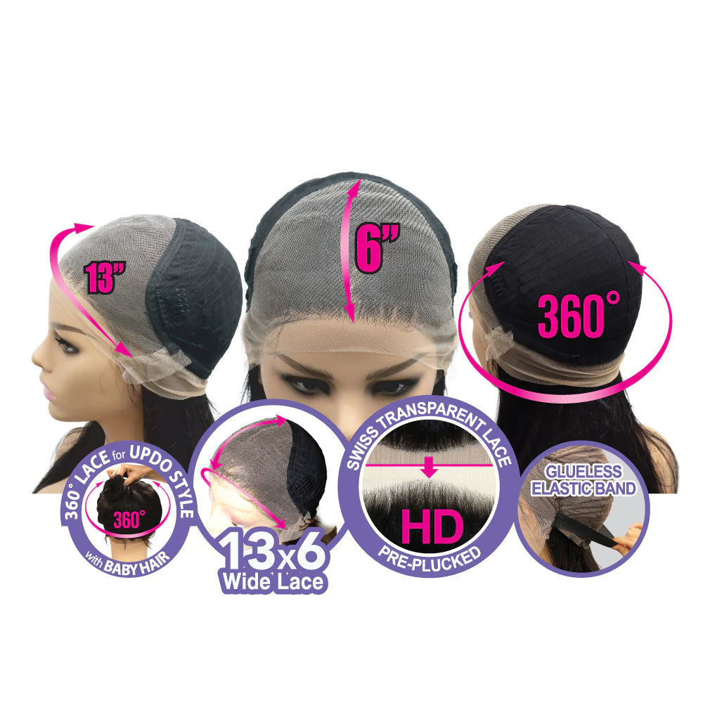 tru wig Human Blended Lace Front Wig PHB-MELODY