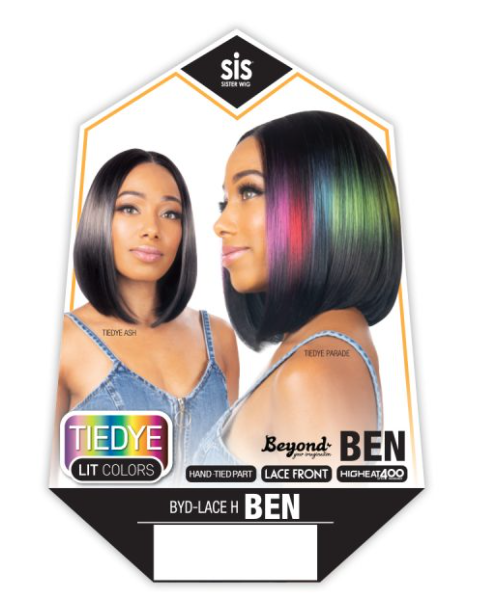 Zury SIS Synthetic Lace Front Wig | BYD-LACE H BEN | Tie-Dye Colors