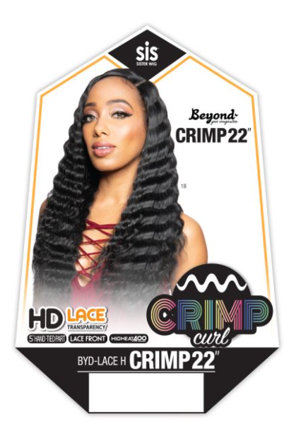 Zury SIS Synthetic Crimp Curl Wig 22" | HD Lace | 5" Hand-Tied Part