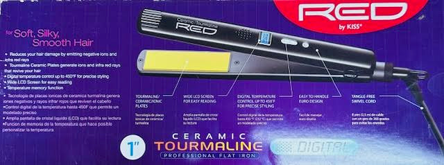Red by Kiss Ceramic Tourmaline Digital Flat Iron 1"