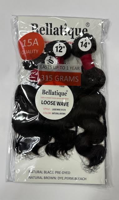 Bellatique Brazilian Loose Wave 3PC BUNDLE PACK - LIMITED EDITION!!