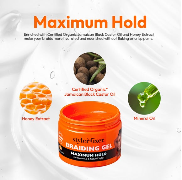 Red by Kiss Styler Fixer Braiding Gel - Maximum Hold