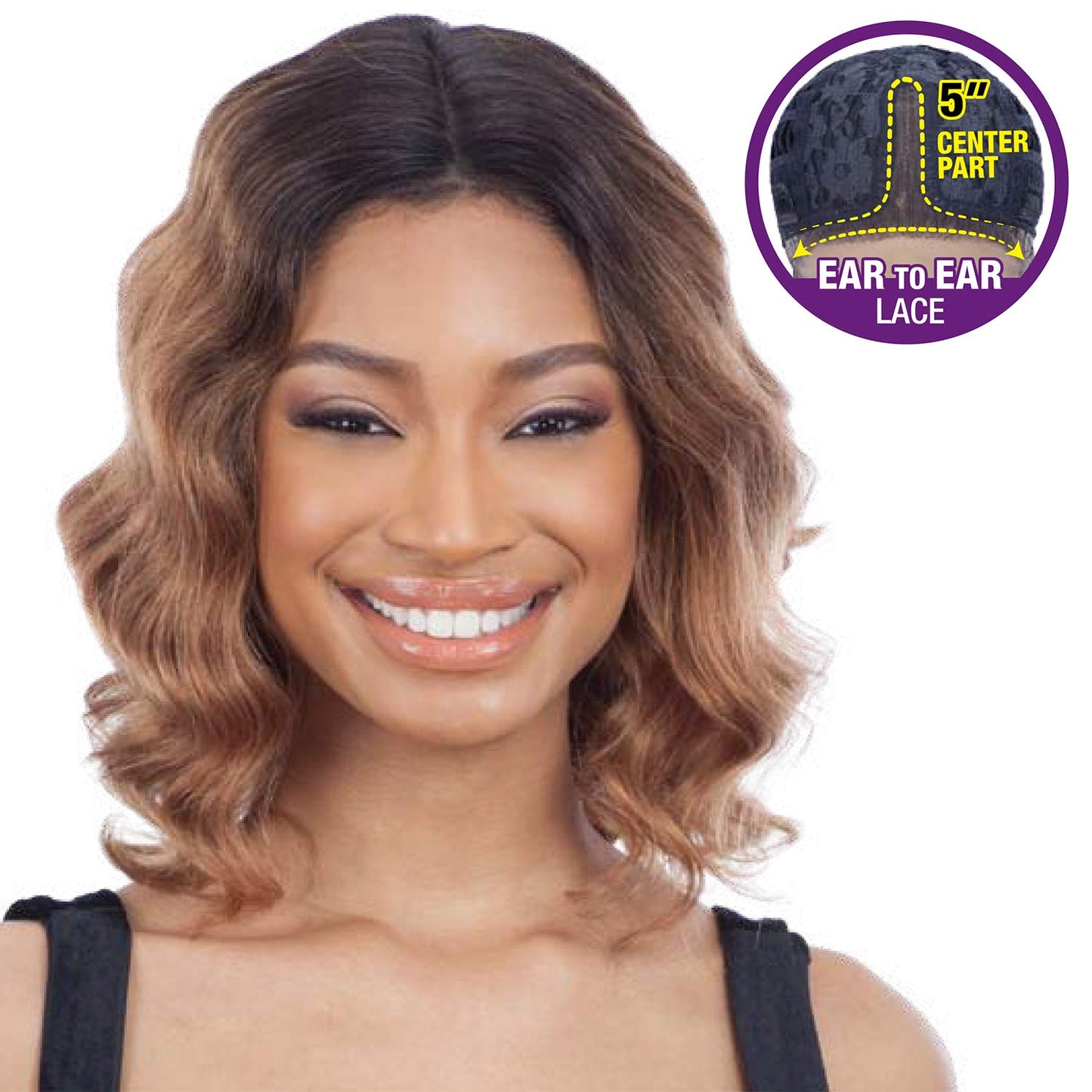 Shake-N-Go Naked Brazilian Natural 100% Human Hair Lace Front Wig DELILAH