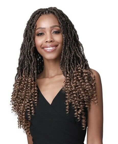 Bobbi Boss Synthetic Crochet Braid Hair NU LOCS CURLY TIPS 18" 2X