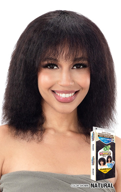 Naked Nature Brazilian Natural 100% Human Hair Wet & Wavy Wig WAIKIKI CURL