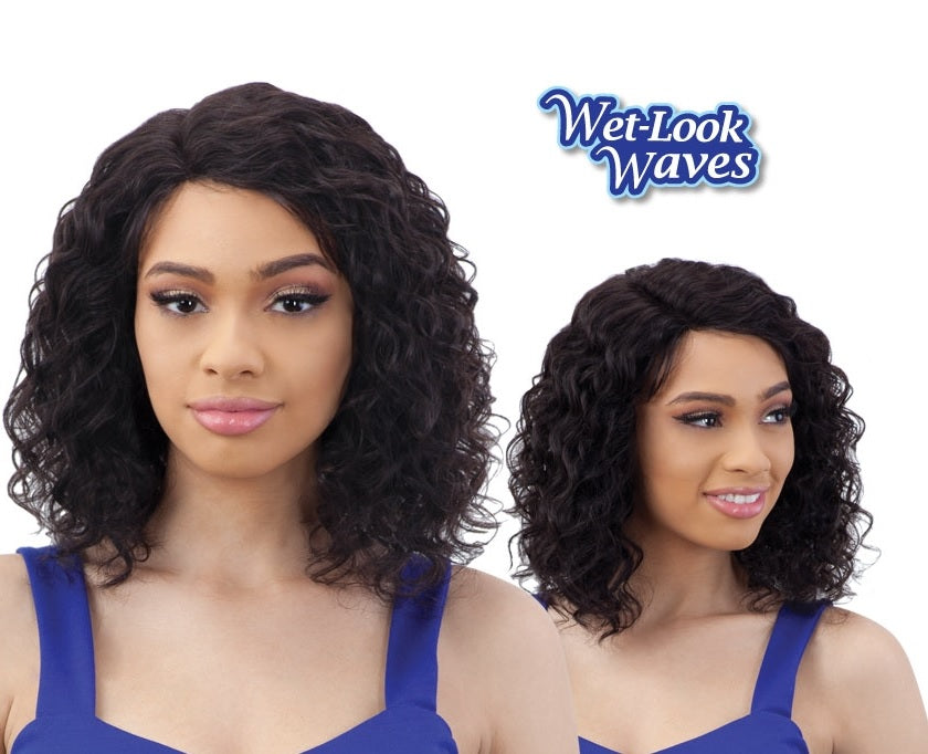 Shake-N-Go Naked Brazilian Natural 100% Human Hair Lace Part Wig DALE