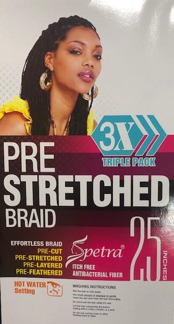 Afro Beauty 3X SPETRA PRE-STRETCHED BRAID 25"