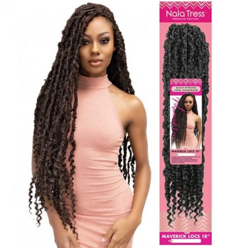 Janet Collection Nala Tress Synthetic Crochet Braid Hair MAVERICK LOCS 18"