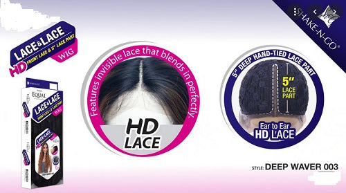 Freetress Equal Synthetic Front Lace & Lace Part Wig DEEP WAVER 003