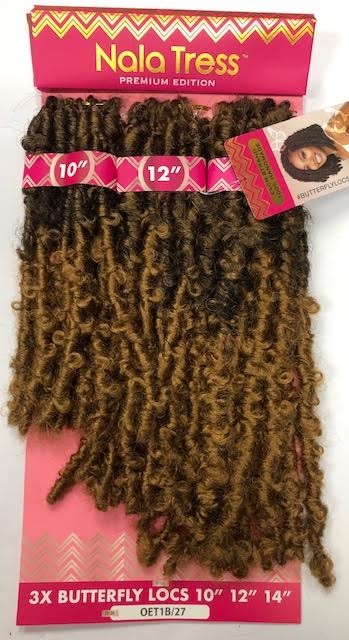 Janet Collection Nala Tress Synthetic Crochet Braid Hair 3X BUTTERFLY LOCS 10/12/14