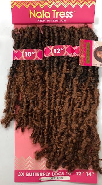 Janet Collection Nala Tress Synthetic Crochet Braid Hair 3X BUTTERFLY LOCS 10/12/14