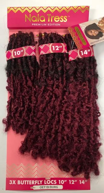 Janet Collection Nala Tress Synthetic Crochet Braid Hair 3X BUTTERFLY LOCS 10/12/14