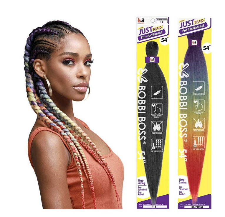 Bobbi Boss Synthetic Braid Hair JUST BRAID PRE-FEATHERED 54"