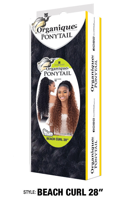 Organique Synthetic Ponytail BEACH CURL 28"