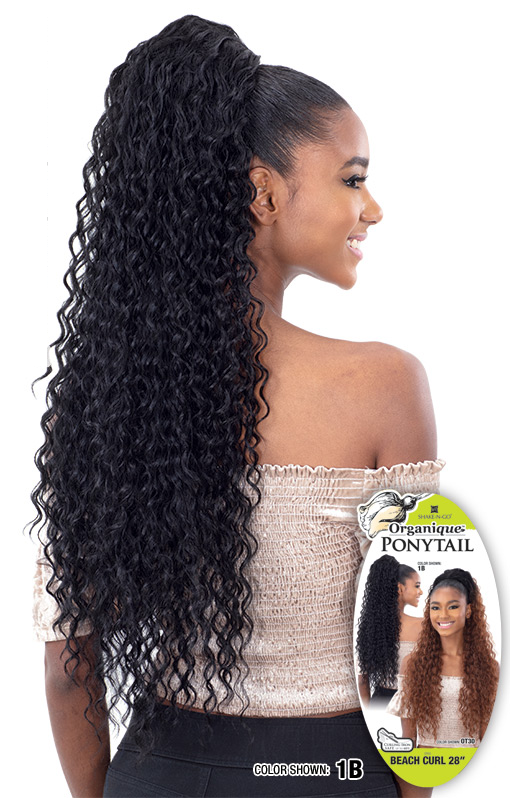 Organique Synthetic Ponytail BEACH CURL 28"