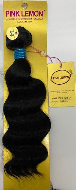 Pink Lemon 100% Unprocessed Human Hair LOOSE WAVE
