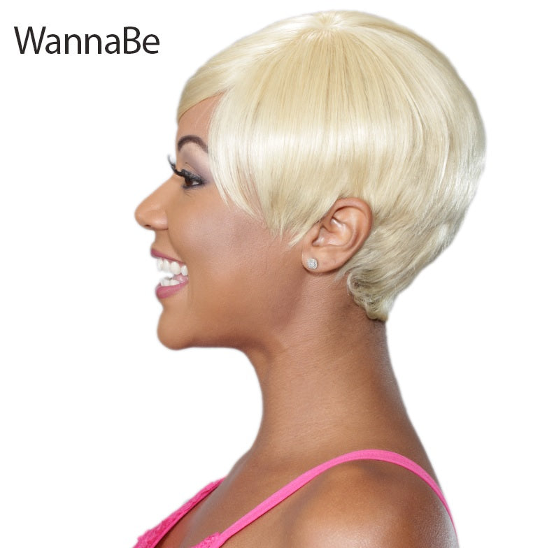 WannaBe 100% Human Hair Full Wig HW VELLA