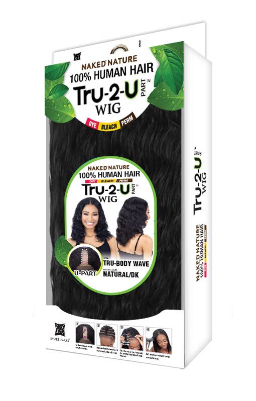 Naked Nature 100% Human Hair Tru-2-U Part Wig TRU-BODY WAVE