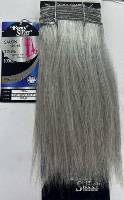 Foxy Silver 100% Human Hair for Weaving YAKI