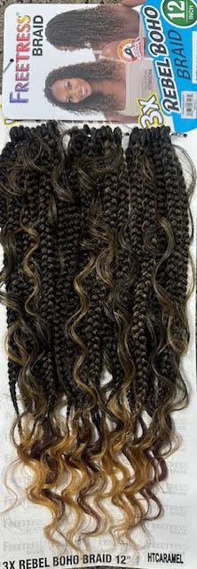 Freetress Synthetic Braiding Hair 3X REBEL BOHO BRAID 12