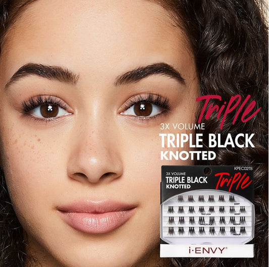 i*ENVY Triple Black KNOTTED Trio Lashes -
