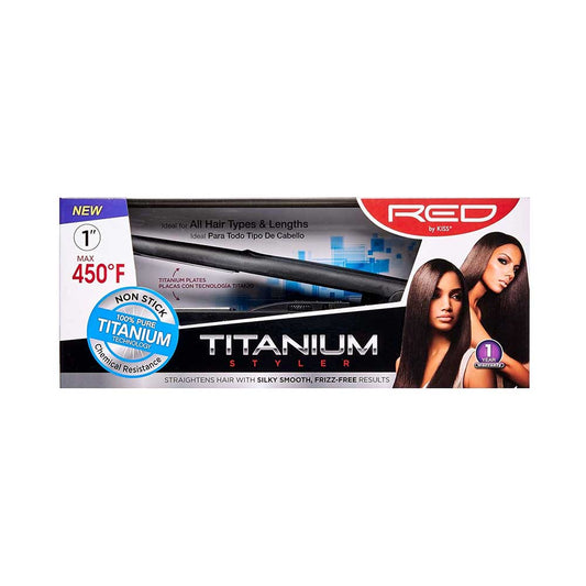 RED BY KISS Titanium Styler FLAT IRON