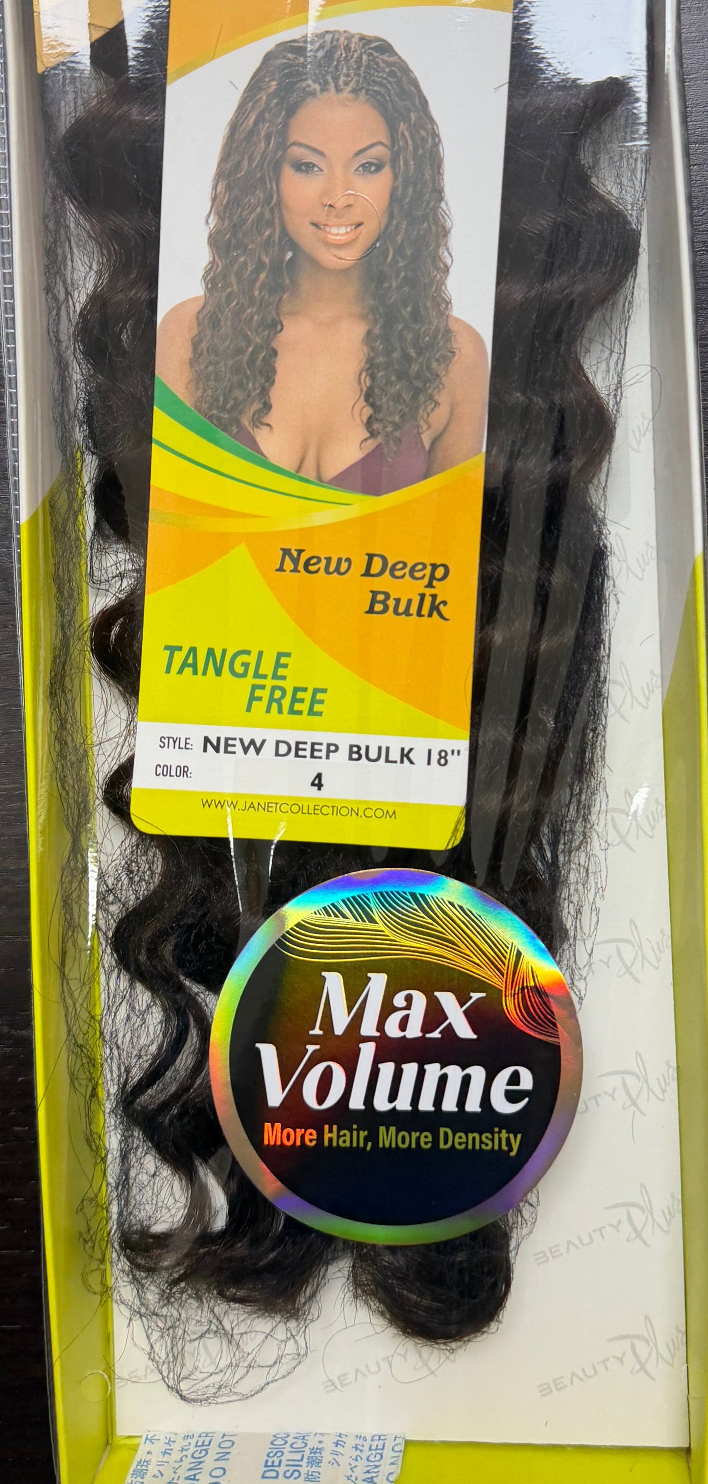 Janet Collection 100% Human Hair for Braiding NEW DEEP BULK 18"