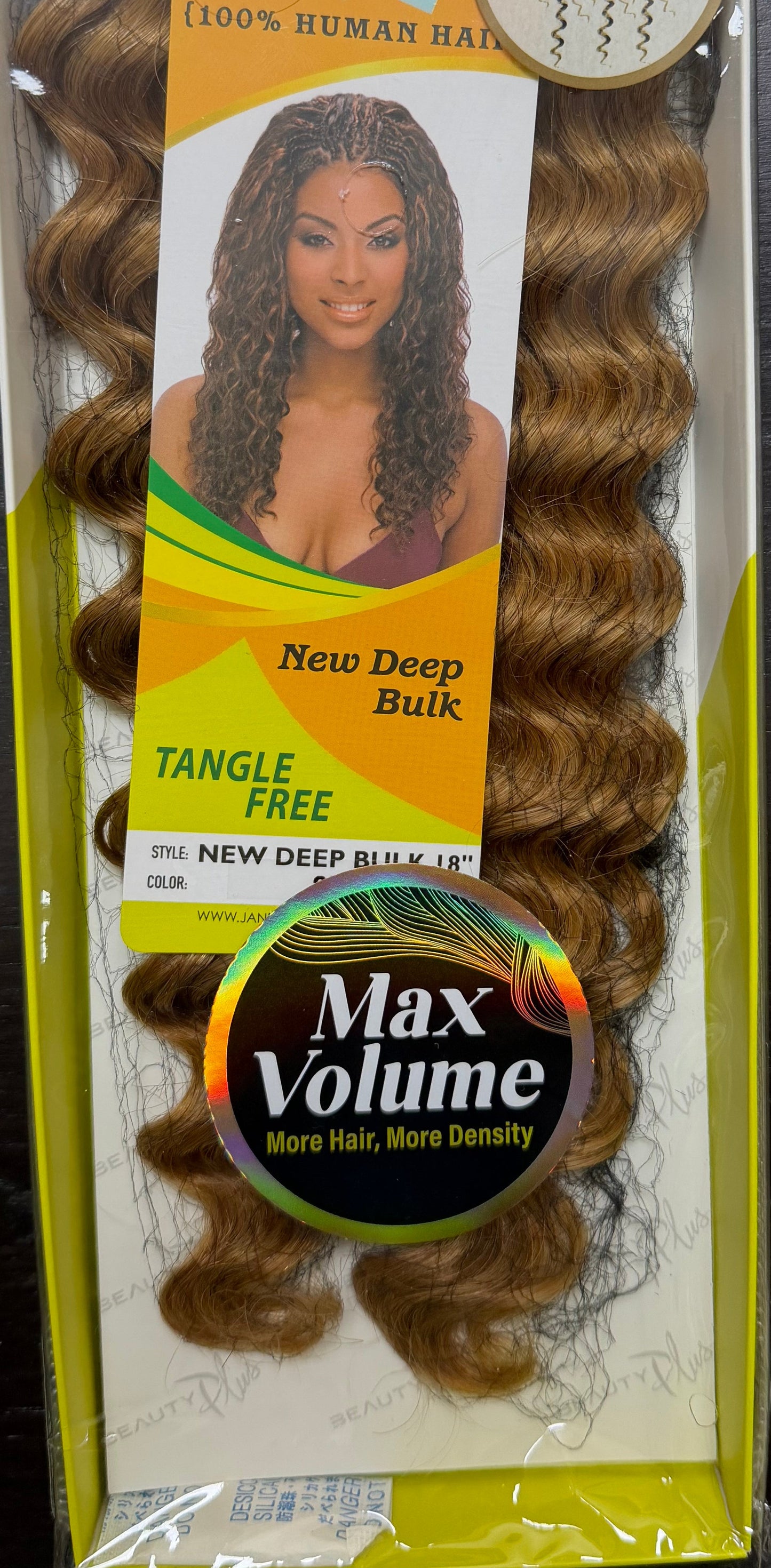 Janet Collection 100% Human Hair for Braiding NEW DEEP BULK 18"