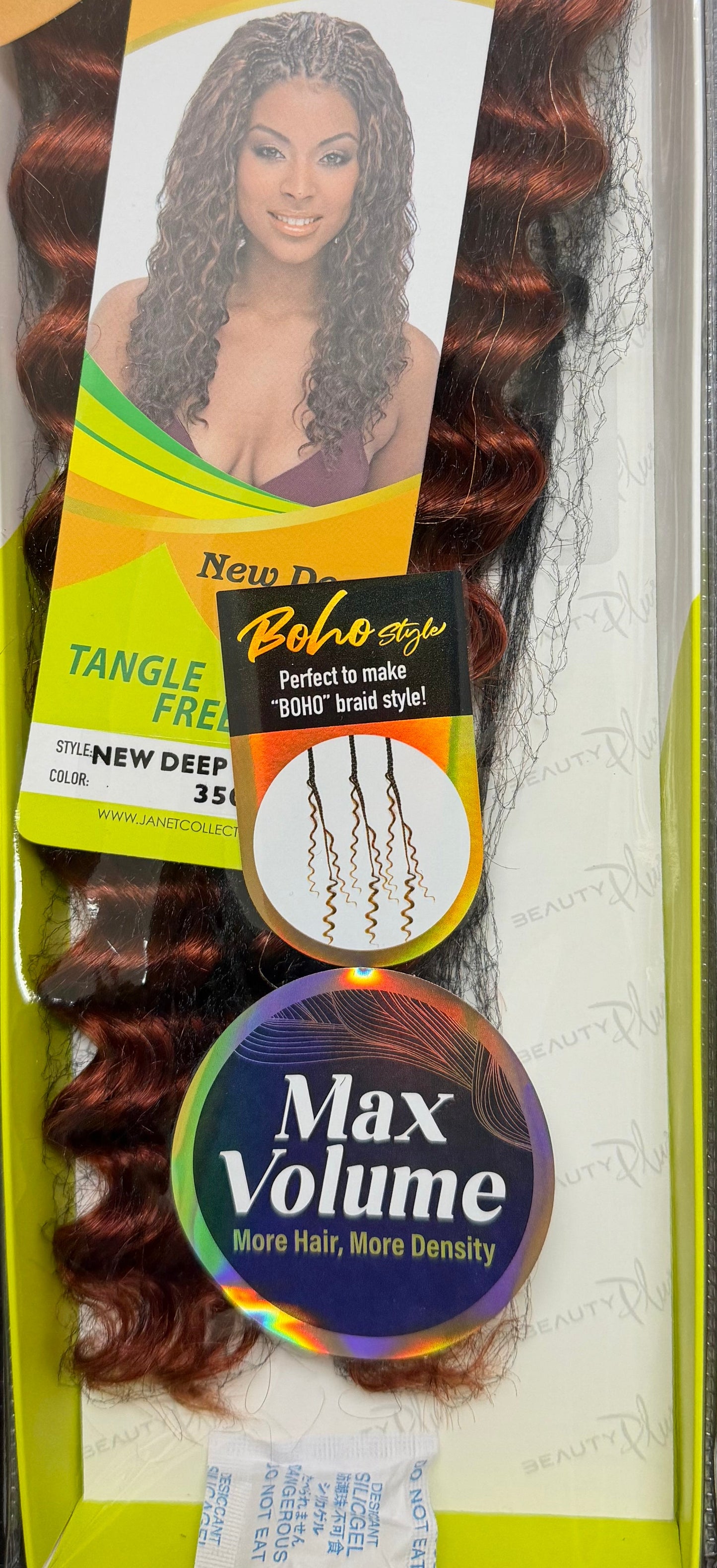 Janet Collection 100% Human Hair for Braiding NEW DEEP BULK 18"