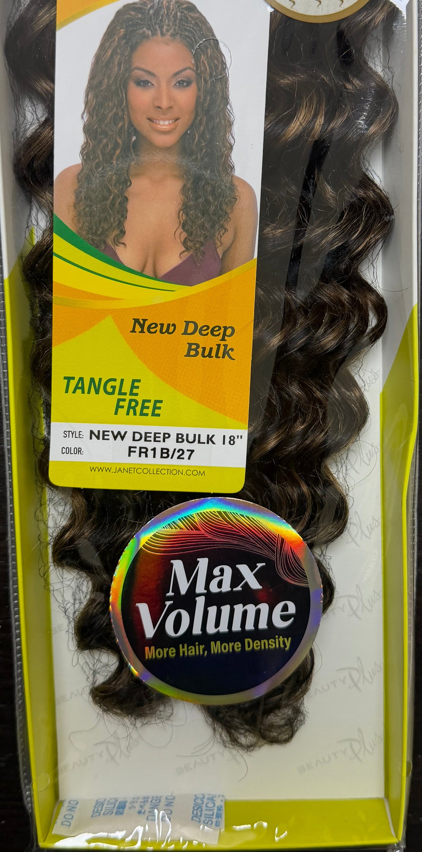 Janet Collection 100% Human Hair for Braiding NEW DEEP BULK 18"