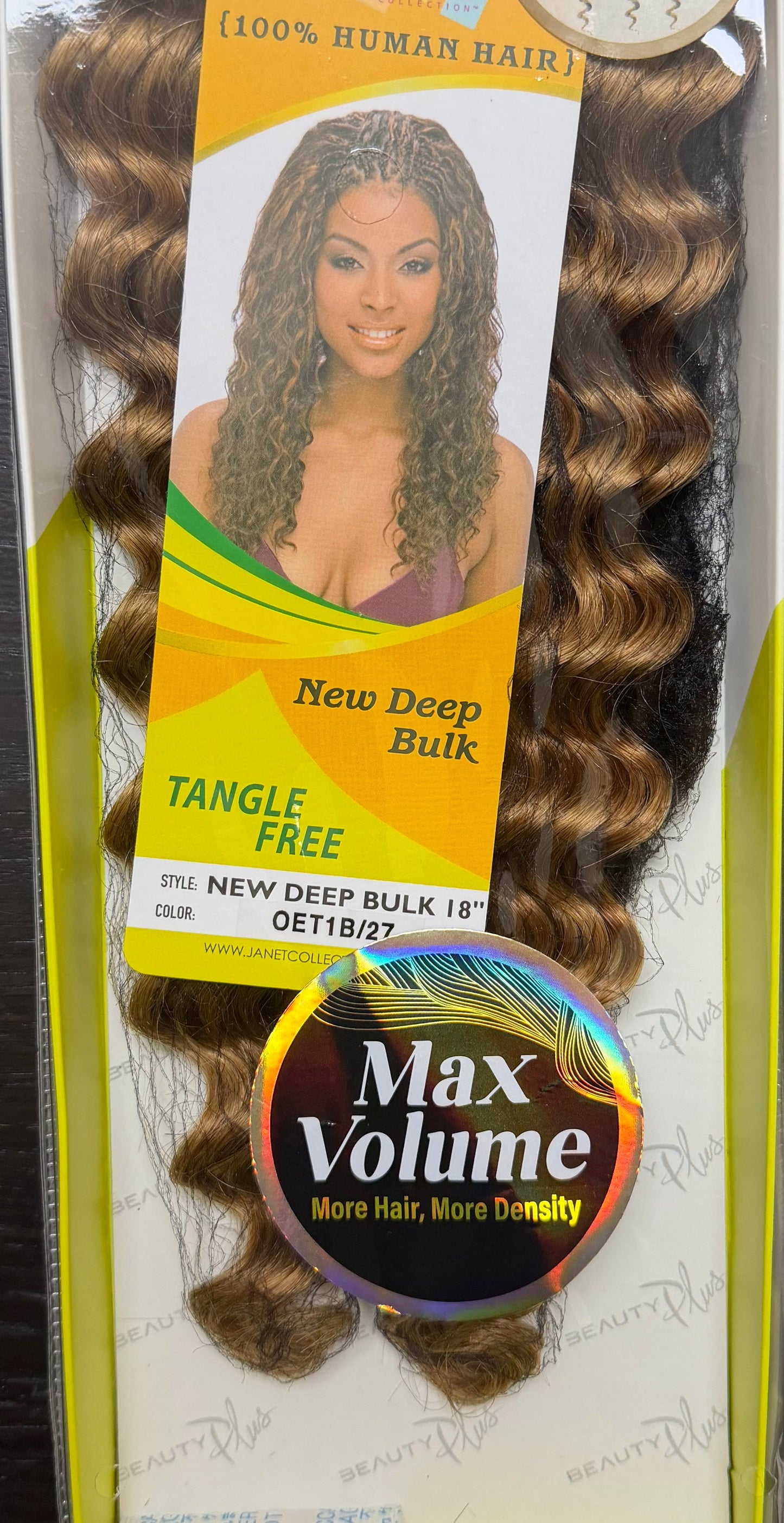 Janet Collection 100% Human Hair for Braiding NEW DEEP BULK 18"