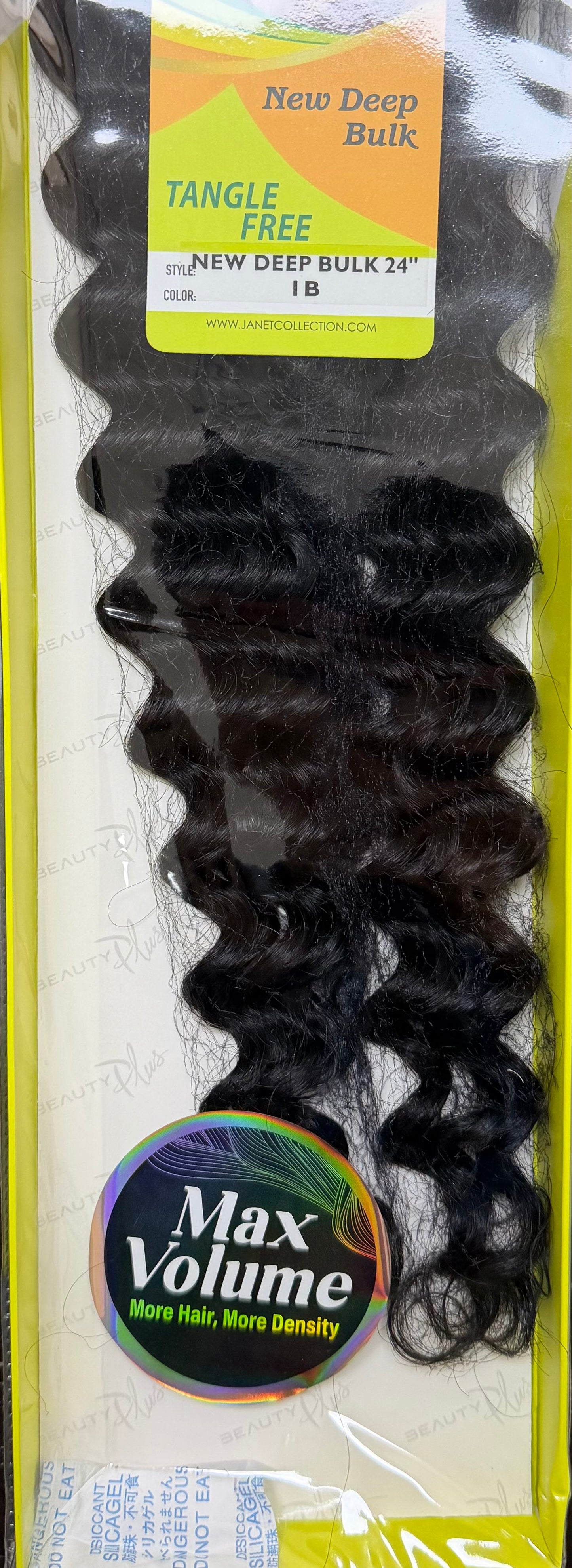 Janet Collection 100% Human Hair for Braiding NEW DEEP BULK 24"