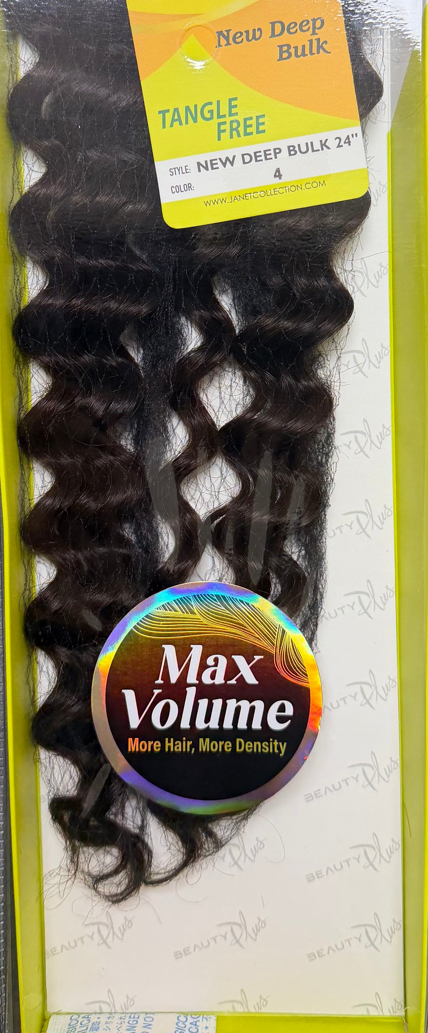 Janet Collection 100% Human Hair for Braiding NEW DEEP BULK 24"
