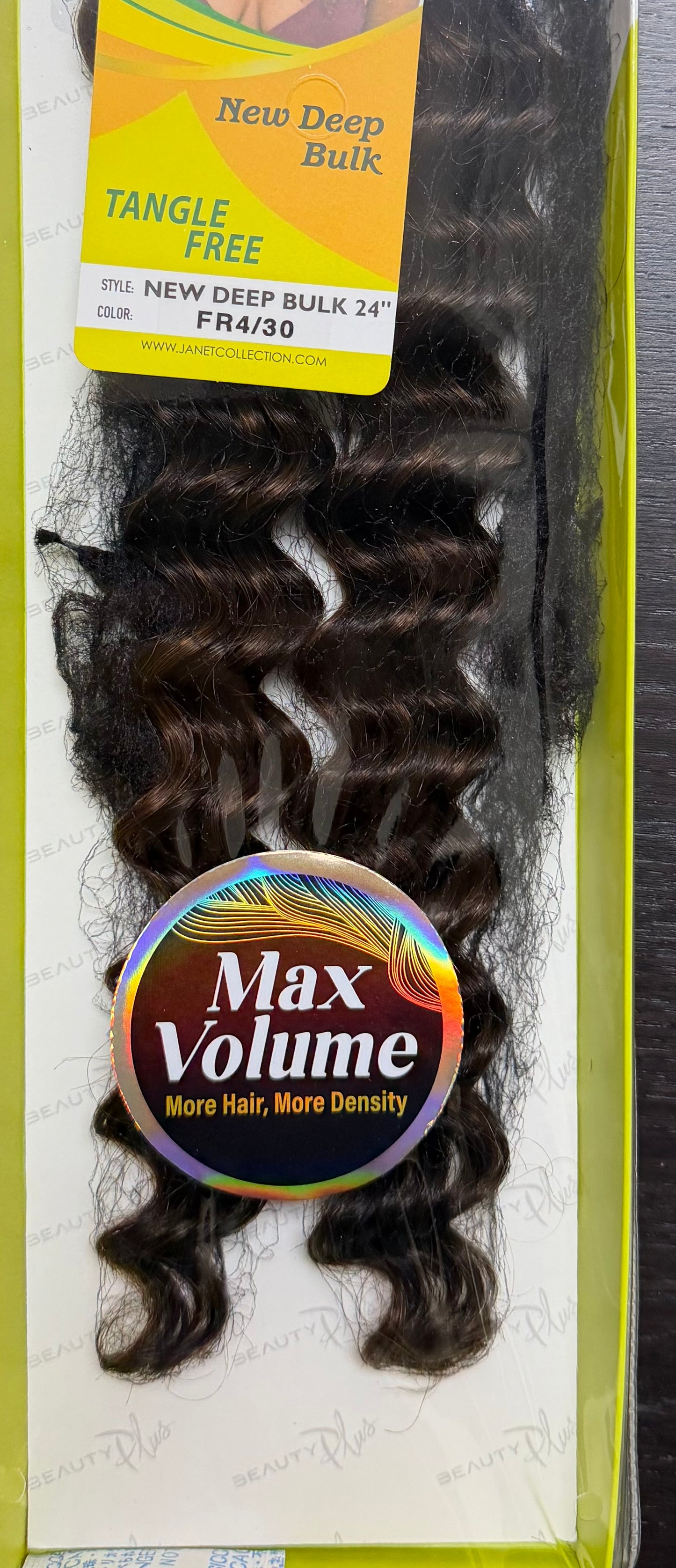 Janet Collection 100% Human Hair for Braiding NEW DEEP BULK 24"