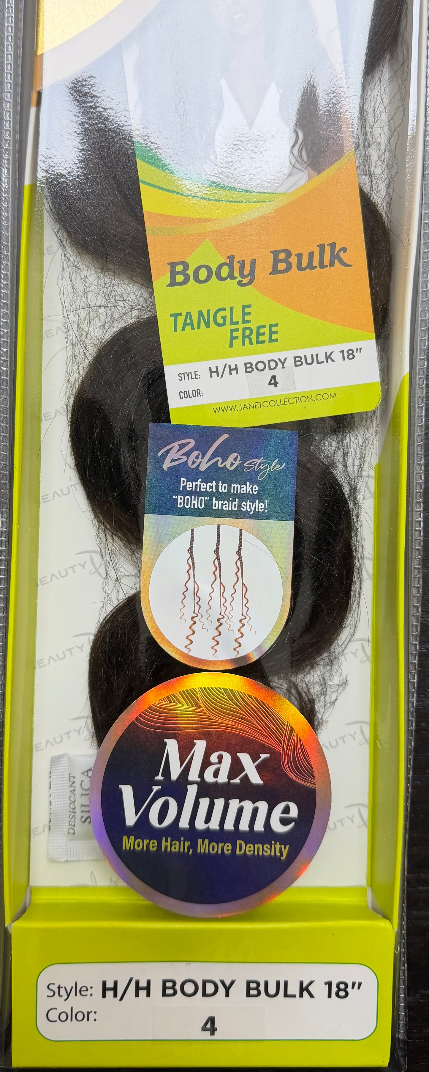 Janet Collection 100% Human Hair for Braiding BODY BULK 18"
